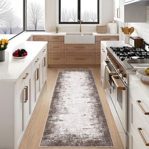 Modern Abstract Area Rugs Machine Washable Indoor Mat - 1 of 4