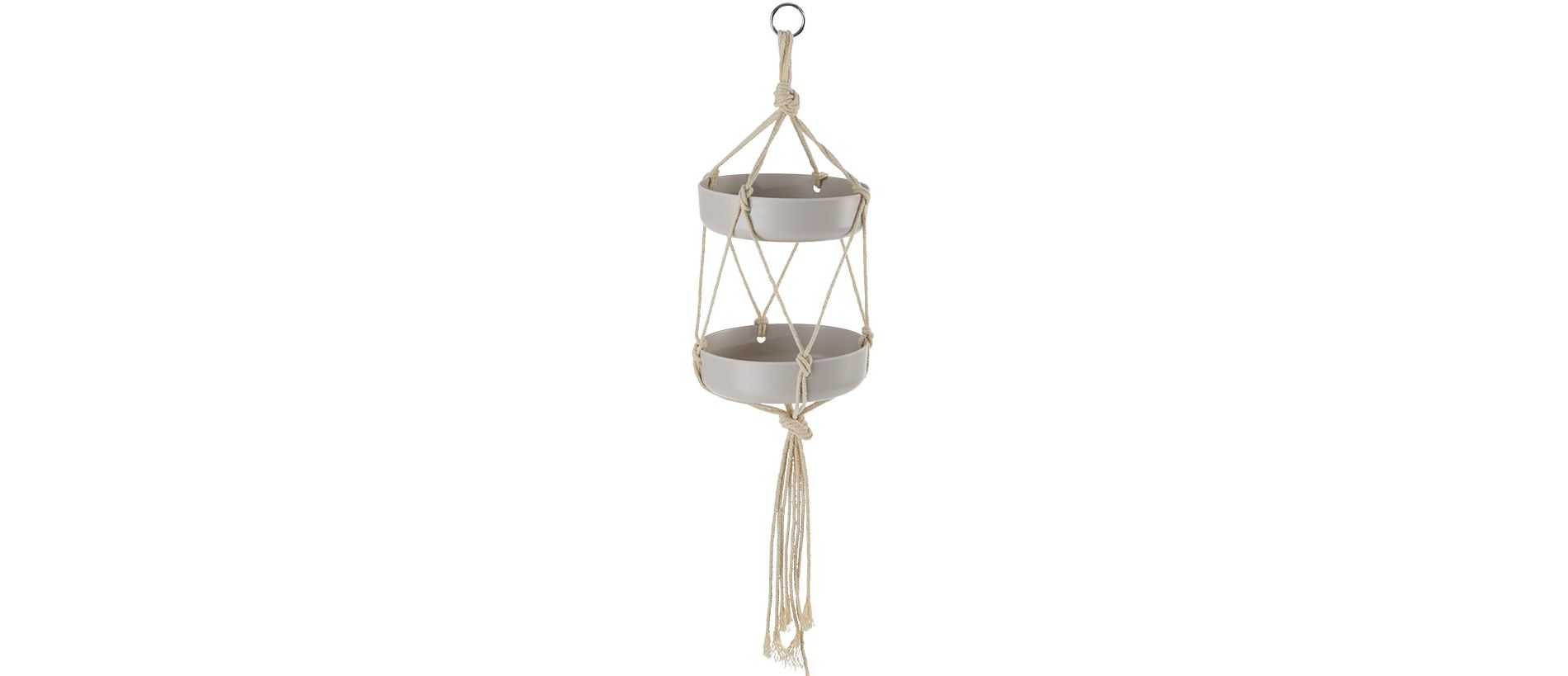 The Lakeside Collection Macrame Bird Feeder and Waterer
