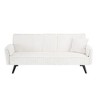 Minimalist style, straight-line corduroy sofa suitable for sitting and lying in the living room and bedroom - 3 of 4