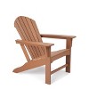 3pk Seating Set with Plastic Resin Adirondack Chairs & Side Table - Brown - EDYO LIVING: Weather-Resistant Patio Furniture - image 3 of 4