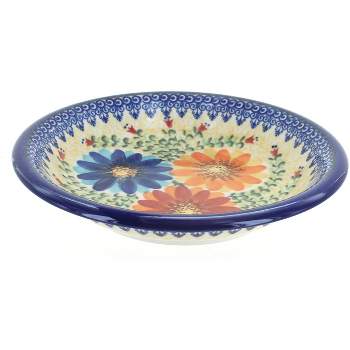Blue Rose Polish Pottery 133 Vena Soup Plate