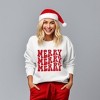 Simply Sage Market Women's Graphic Sweatshirt Merry Stacked - 2 of 4