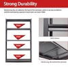 Syemin Utility Storage Shelves 5 Tier Adjustable Garage Shelf, Industrial Metal Garage Shelf, Heavy Duty Storage Shelves, Black, 47.2"*18"*78" - 3 of 4