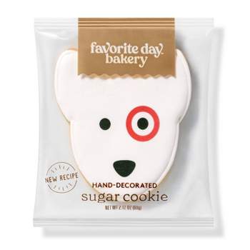 Bullseye Dog Sugar Cookie - 1ct - Favorite Day™