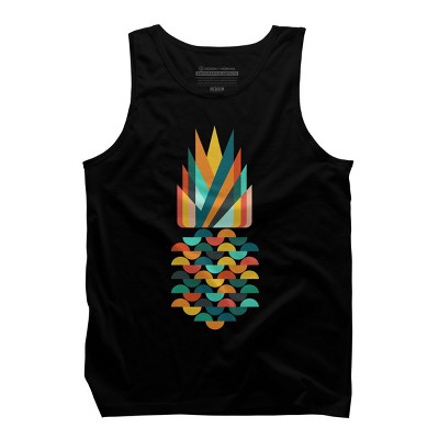 Men's Design By Humans Geometric Pineapple By radiomode Tank Top