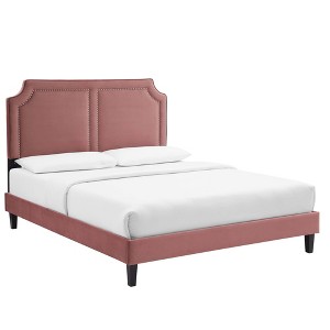 Modway Novi Platform, Twin, Dusty Rose - 1 of 4