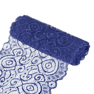 Unique Bargains Elastic Lace Fabric Ribbon Stretchy Trim Pattern for Bridal Wedding 1 Pc - 1 of 4