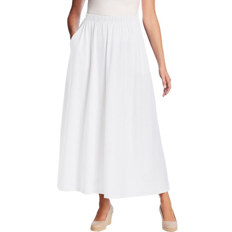 Woman Within Women's Plus Size 7-Day Maxi Skirt, 1 of 2