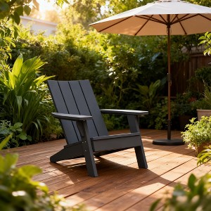 Gulches Outdoor Resin Chair All-Weather Durable, Wide Armrest with Cup Holder, Slant Backrest, Marine-Grade Stainless Steel Hardware - 1 of 4