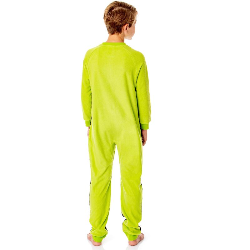 Ben 10 Boys' Cartoon Omnitrix Character Union Suit Footless Sleep Pajama Multicolored, 2 of 4
