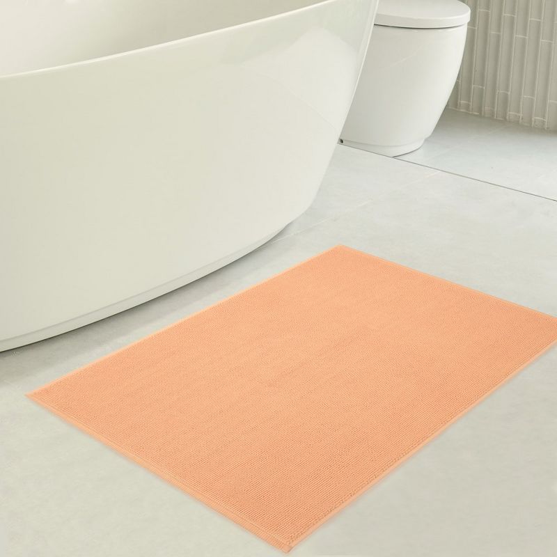 American Soft Linen 100% Cotton Bath Mat Rugs, Slip Resistant Bottom Base Bath Mats for Bathroom, 3 of 11