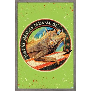 Trends International Jim Baldwin - Iguana Framed Wall Poster Prints - 1 of 4