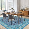 Persia Style Area Rug, Washable, Vintage Boho Rug, Low Pile Non-Slip Area Rug, Machine Washable, Stain-Resistant, for Living Room, Bedroom - 3 of 4