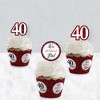Big Dot of Happiness We Still Do - 40th Wedding Anniversary - Cupcake Decoration - Anniversary Party Cupcake Wrappers and Treat Picks Kit - Set of 24 - 3 of 4
