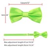 Allegra K Men's Pre-tied Solid Adjustable Classic Tuxedo Wedding Bow Ties - 4 of 4