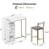 Jojoka Bar Table with 2 - Tier Rack and Glasses Hanging,Bar Table and Chairs for 2 - 3 of 4