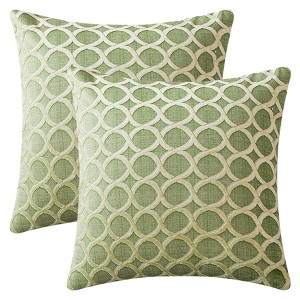 REGALWOVEN Geometric Modern Throw Pillow Cover for Sofa Couch Bedroom Living Room Chair 18 x 18 Inch 2 Pcs - 1 of 4