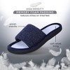 ROXONI Women's Soft Open Toe Slide Slippers, Indoor Outdoor Rubber Sole - 2 of 4