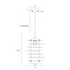 LNC Meubelkunst 1-Lights 9" Modern Cylinder Mini Pendant Lightss,Black and Polished Gold - 3 of 4
