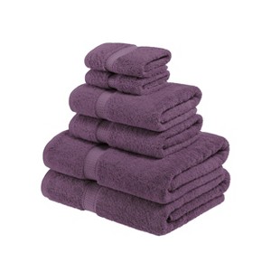Luxury Cotton Heavyweight Ultra-Plush 6 Piece Towel Set by Blue Nile Mills - 1 of 4