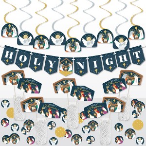 Big Dot of Happiness Holy Nativity - Manger Scene Religious Christmas Supplies Decoration Kit - Decor Galore Party Pack - 51 Pieces - 1 of 4