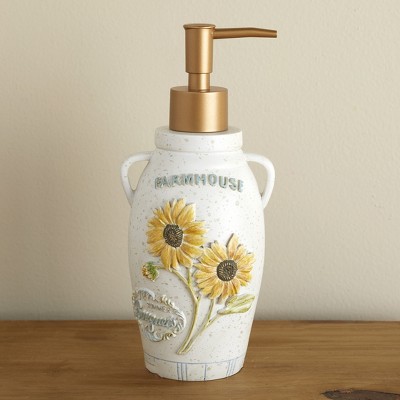 Lakeside Farm Fresh Flowers Soap or Lotion Pump for the Bathroom and Kitchen