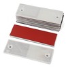 Unique Bargains Warning Reflective Plate Tape Reflector Stickers w Hole for Car Truck White 8 Pcs - 3 of 4