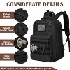 Generic Backpack Army Molle Bookbag Military Boys Backpack for School, Outdoor, Camping, Black - 4 of 4