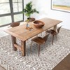 Washable Vintage Printed Rug Non Slip Low Pile Rug Soft Throw Floor Cover Foldable Indoor Carpet for Living Room Bedroom Playroom Nursery - 3 of 4