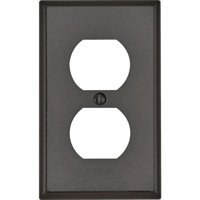 Leviton Brown 1 gang Thermoset Plastic Duplex Wall Plate (Pack of 25)