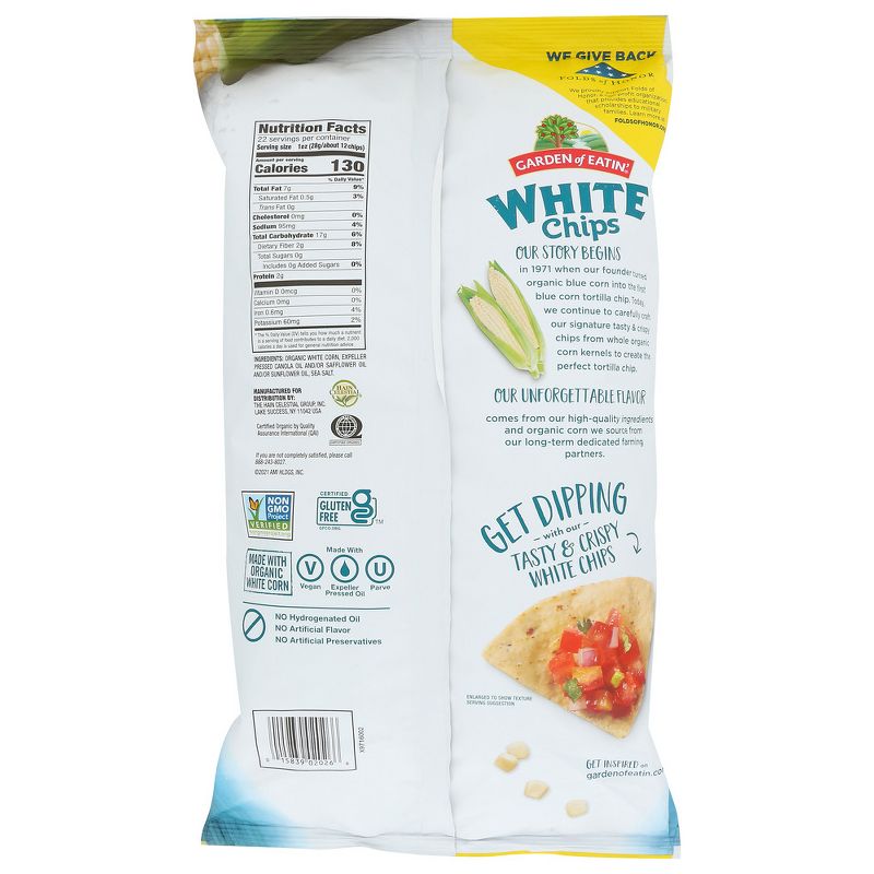 Garden Of Eatin' White Corn Tortilla Chips - Case of 10/22 oz, 3 of 6