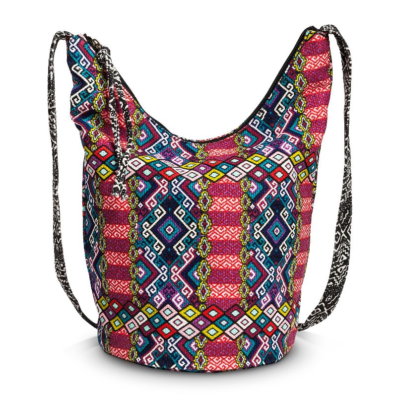 Women's Geometric Print Slouchy Crossbody Handbag - Red - Mossimo Supply Co.&#8482;, 1 of 4