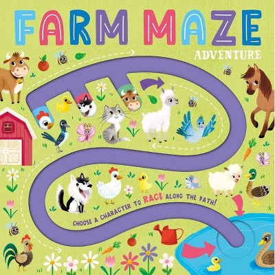 Farm Maze Adventure - by  Igloobooks (Board Book)