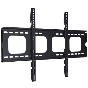 Mount-It! Low-Profile Large TV Mount | Flush TV Wall Mount | Ultra-Slim Fixed TV Mount for 42 - 70 Inches Screen TVs | 220 Lbs. Capacity | Black - 1 of 4