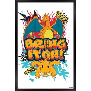 Trends International Pokémon: Graffiti - Bring It On Framed Wall Poster Prints - 1 of 4