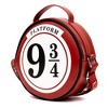 Harry Potter Bag, Round, Harry Potter Platform 9 3/4 Sign Replica, Red, Vegan Leather - 3 of 4