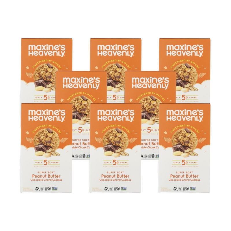 Maxine's Heavenly Peanut Butter Chocolate Chunk Cookies - Case of 8/7.2 oz, 1 of 6