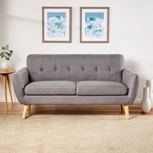 MYINDA 67''W Small Mid-Century Sofa for Small Spaces,Dark Gray - 1 of 4