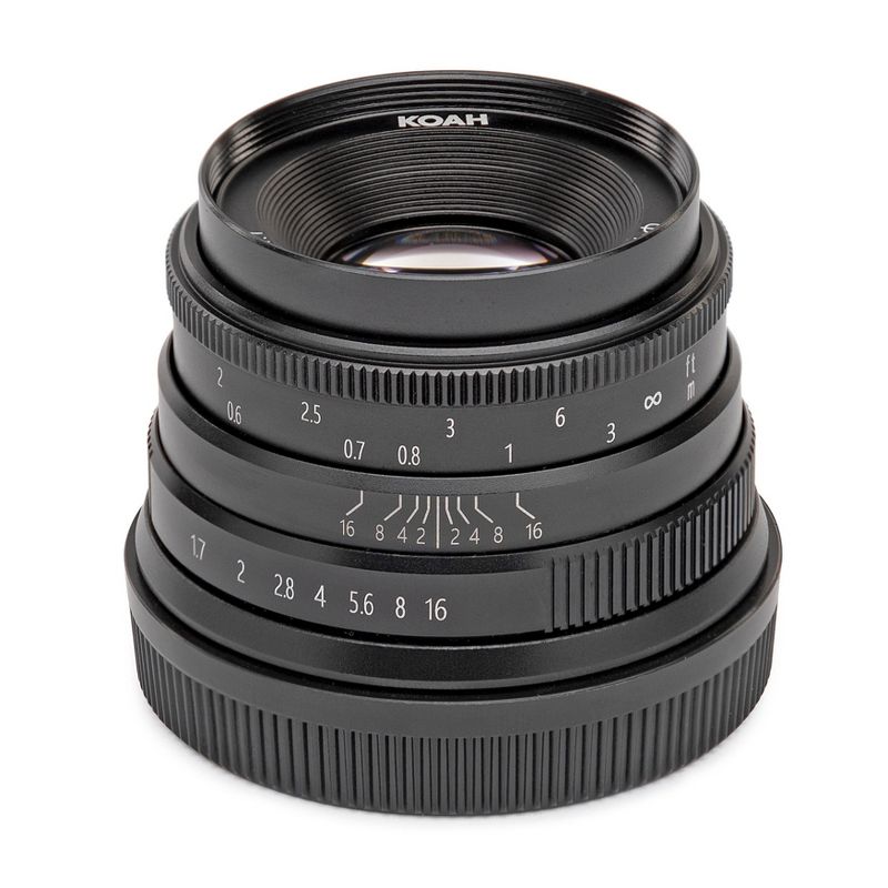 Koah Artisans Series 35mm f/1.7 Manual Focus Lens for Canon EF-M Mount (Black), 1 of 4