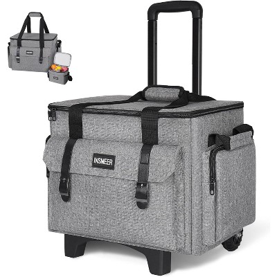 Rolling Teacher Bag with Wheels, Padded Laptop Compartment for up to 15.6 Inches Laptop,
