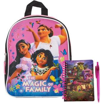 Disney Encanto Mini Backpack for Girls & Toddlers with Journal Notebook and Pen featuring Mirabel - 11.5 Inch Multi