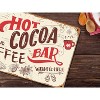 Hot Cocoa Bar Sign Vintage Christmas Coffee Station Wall Decor Metal Signs - 3 of 3