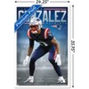Trends International NFL New England Patriots - Christian Gonzalez 24 Framed Wall Poster Prints - 3 of 4