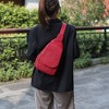 MKF Collection Cleisy M logo Embossed Vegan Leather Women’s Sling Bag by Mia K - 3 of 4