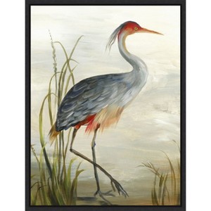 Amanti Art Grey Heron by Aimee Wilson Framed Canvas Wall Art - 1 of 4