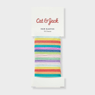 Kids' 2mm Thin Elastics -  50ct - Assorted Neon Colors - Cat & Jack - image 2