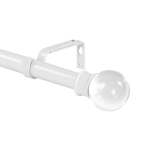 Urbanest 1-inch Diameter Crystal Ball Adjustable Single Drapery Curtain Rod - 1 of 4
