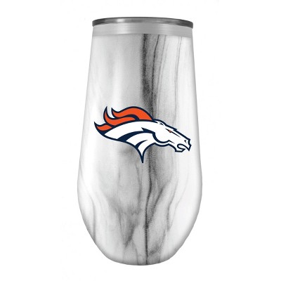 NFL Denver Broncos Tall Stemless Marble Tumbler - 16oz