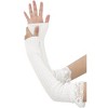 INSPIRE CHIC Women's Fingerless Gloves Knit Lace Y2K Arm Warmers Sleeves Gloves for Female Cosplay College Style 1 Pair - 4 of 4