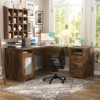 Besiost L Shaped Desk with Charging Station, Corner Computer Desk with File Cabinet - 2 of 4